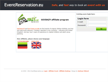 Tablet Screenshot of eventreservation.eu